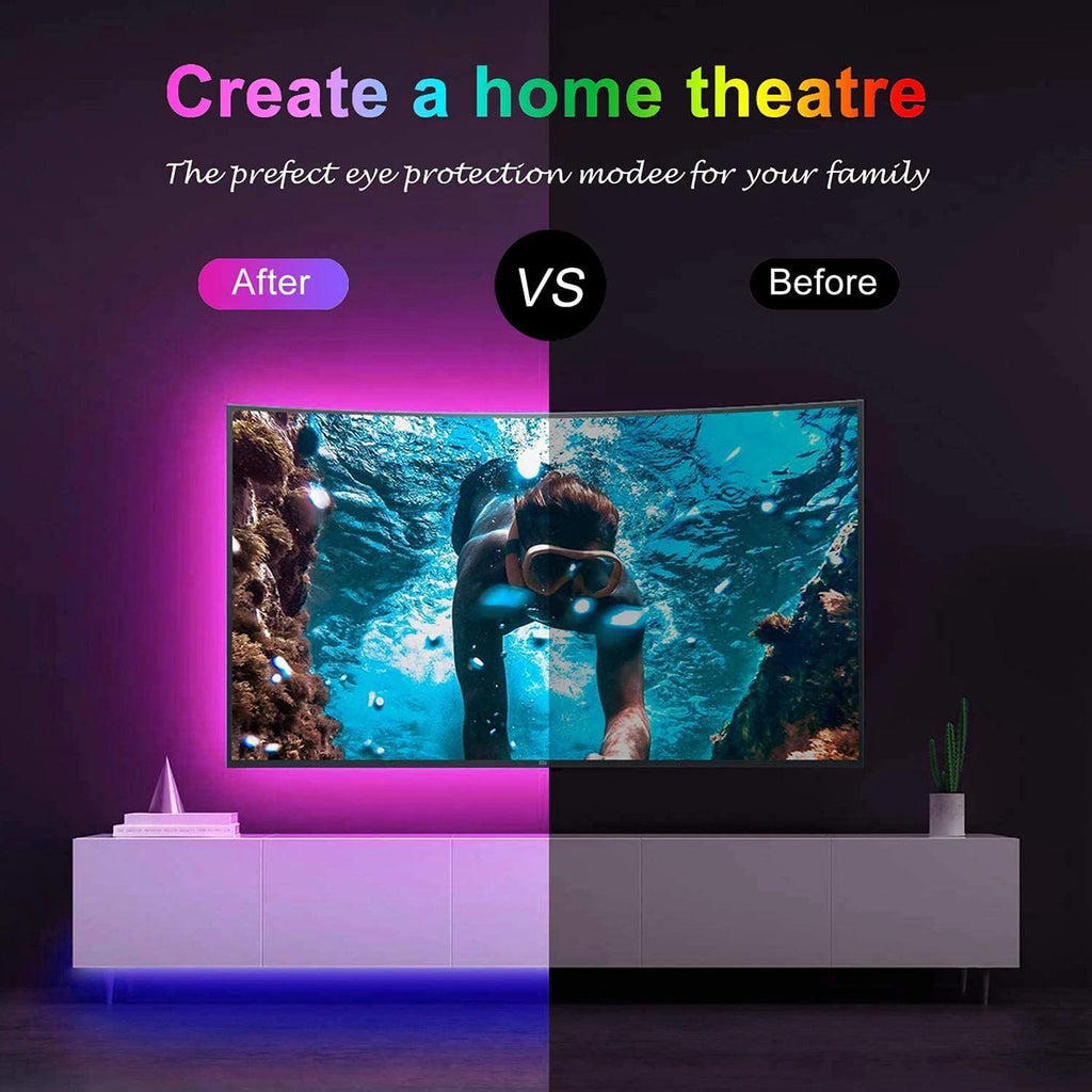 USB 5V Led Lights APP and 24Keys Remote Control RGB Flexible Tape Diode Lights for TV Background Luces Led