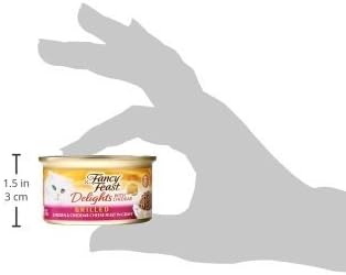 Purina Fancy Feast Gravy Lovers, Poultry & Beef Wet Cat Food, 3oz, 24-Pack | Variety Pack, grilled gourmet texture made with no artificial colors or preservatives, 100 percent complete and balanced