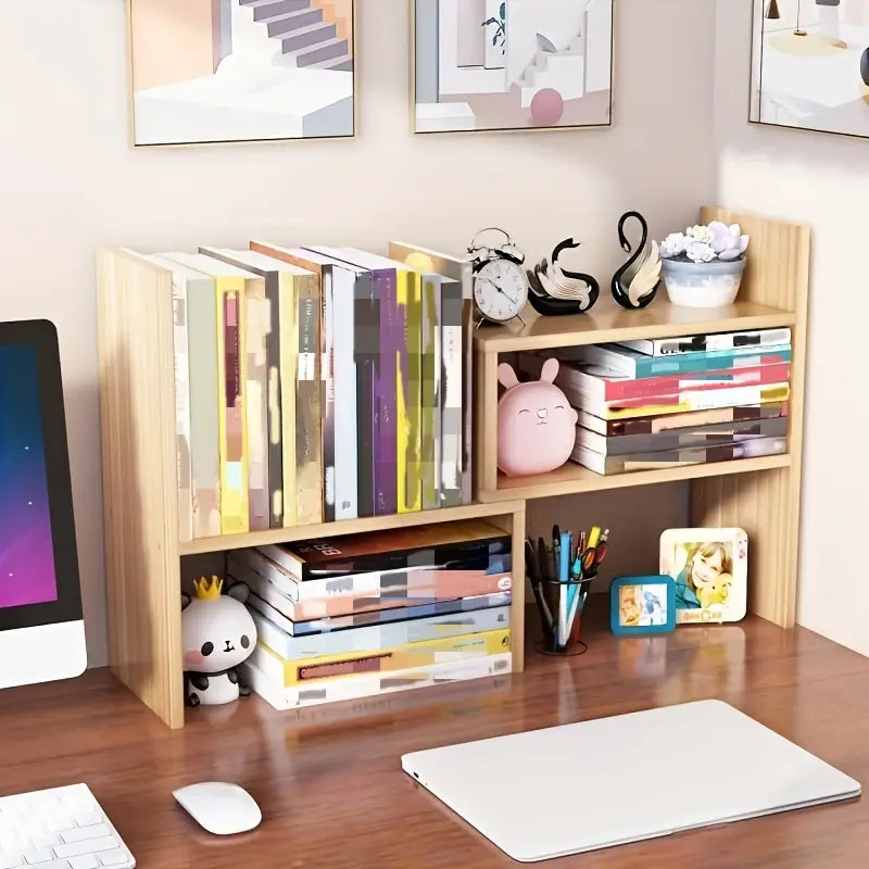 Experience the Allure of a Natural Wooden Bookcase