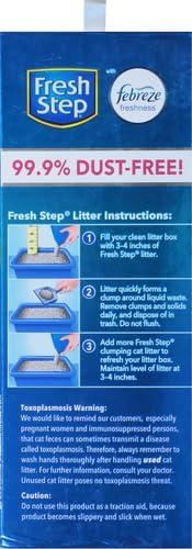 Fresh Step Advanced Odor Shield Clumping Cat Litter with Gain, 18.5 lb, 2Pk | Odor Shield with Ammonia Block Technology, Low Dust, Multi Cat, Compatible with Most Automatic Litter Boxes