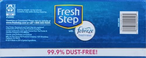 Fresh Step Advanced Odor Shield Clumping Cat Litter with Gain, 18.5 lb, 2Pk | Odor Shield with Ammonia Block Technology, Low Dust, Multi Cat, Compatible with Most Automatic Litter Boxes