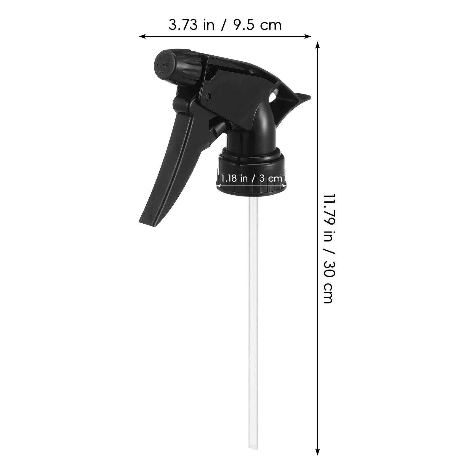 10Pcs Black Adjustable Trigger Spray Nozzles - Replacement Spray Bottle Heads for Standard 28/400 Neck Bottles,Garden & Cleaning