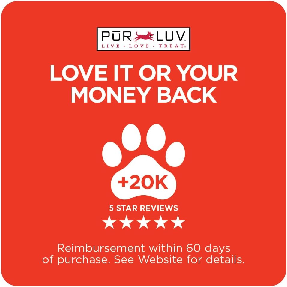 Pur Luv Chicken Wrapped Sweet Potato Dog Treats, Rawhide Free Jerky Wraps, Made with Real Chicken, 16 Oz, Healthy, Easily Digestible, Long Lasting, High Protein Treat, Satisfies Dog's Urge to Chew | Rawhide-free, high-protein jerky wrap: real chicken arou