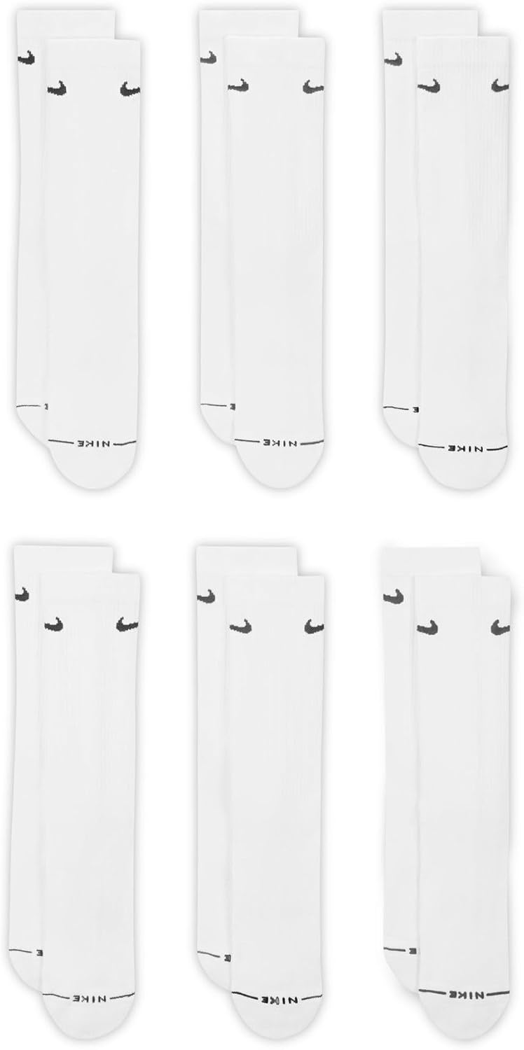 Nike Unisex Adult Everyday Elevated Crew Socks (6-Pack) | Mens and Womens