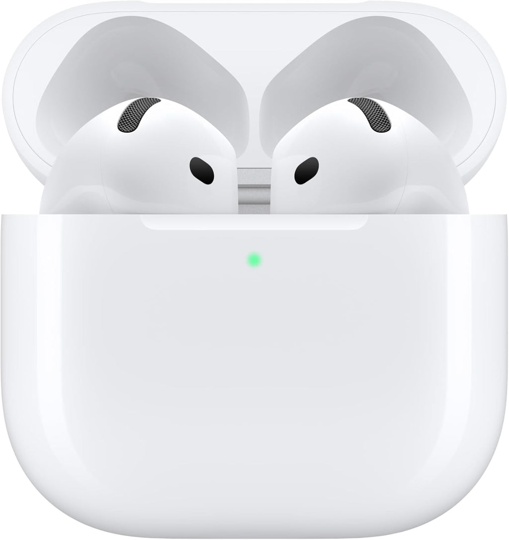Apple AirPods 4 Wireless Earbuds, Bluetooth Headphones, with Active Noise Cancellation, Adaptive, Transparency Mode, Personalized Spatial Audio, USB-C Charging Case, Wireless Charging, H2 Chip