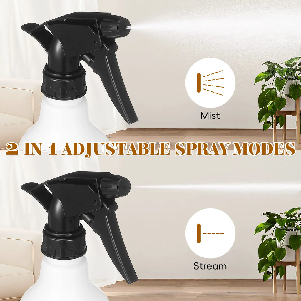 10Pcs Black Adjustable Trigger Spray Nozzles - Replacement Spray Bottle Heads for Standard 28/400 Neck Bottles,Garden & Cleaning