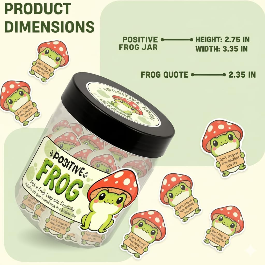 DEARMINE 60 Positive Pickle Cards Jar, Birthday Gifts for Women, Teens, Adults, Back to School Gift, White Elephant Gifts, Stocking Stuffers, Teen Girl Gifts Trendy Stuff