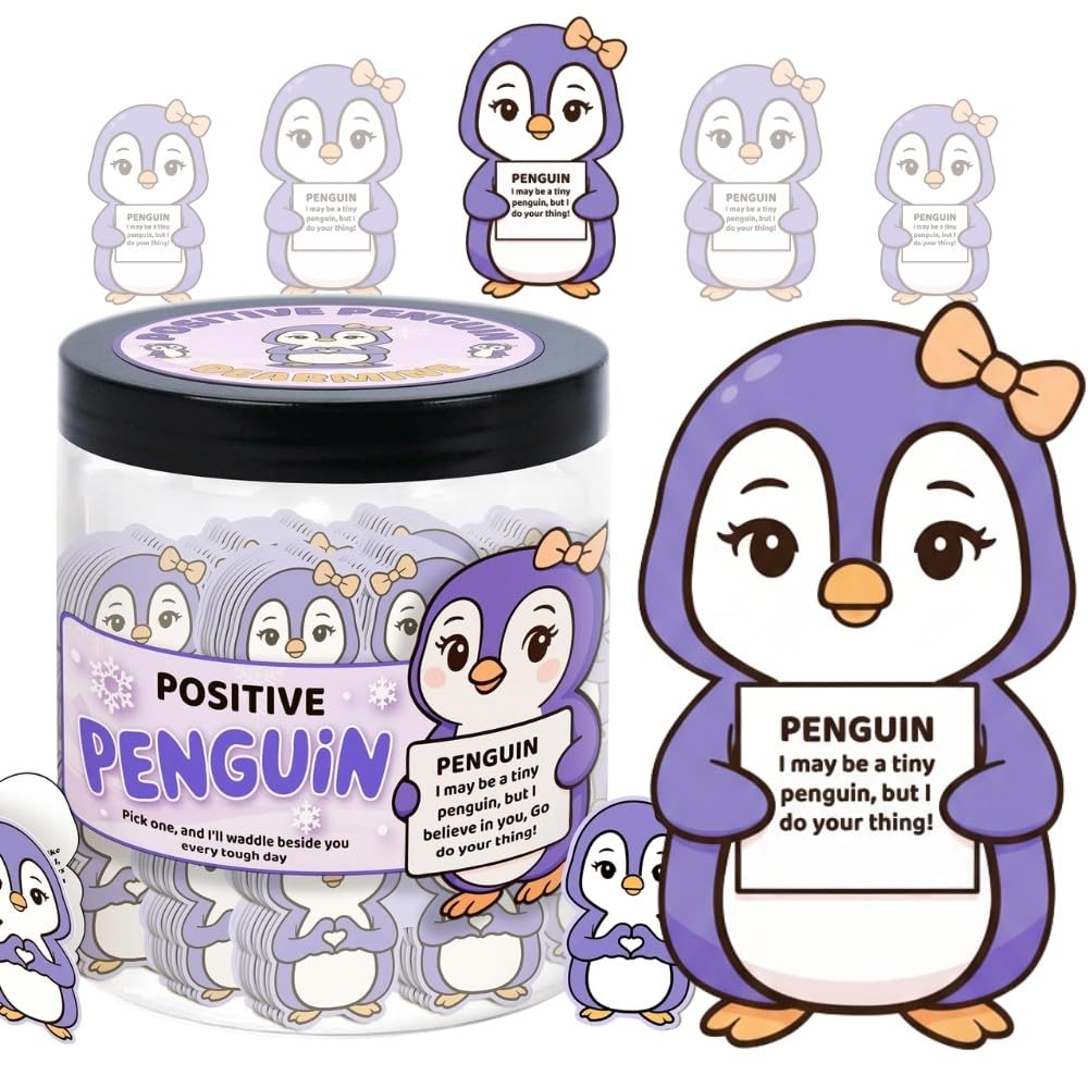 DEARMINE 60 Positive Pickle Cards Jar, Birthday Gifts for Women, Teens, Adults, Back to School Gift, White Elephant Gifts, Stocking Stuffers, Teen Girl Gifts Trendy Stuff