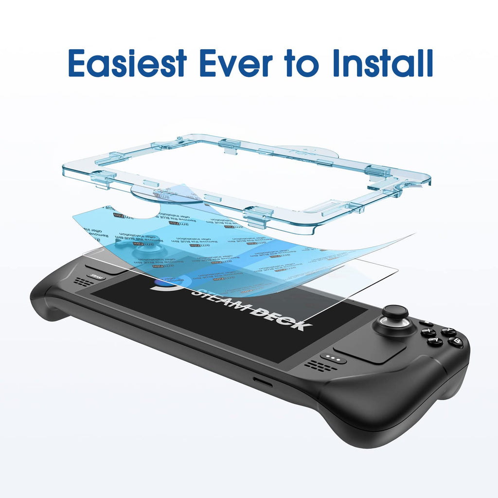 amFilm Auto-Alignment OneTouch for Nintendo Switch 2 Screen Protector 2025 | Tempered Glass Accessories, 30s Install, Bubble Free, Scratch & Drop Resistant, Touch Sensitive, 7.9'' Transparent [2 Pack]