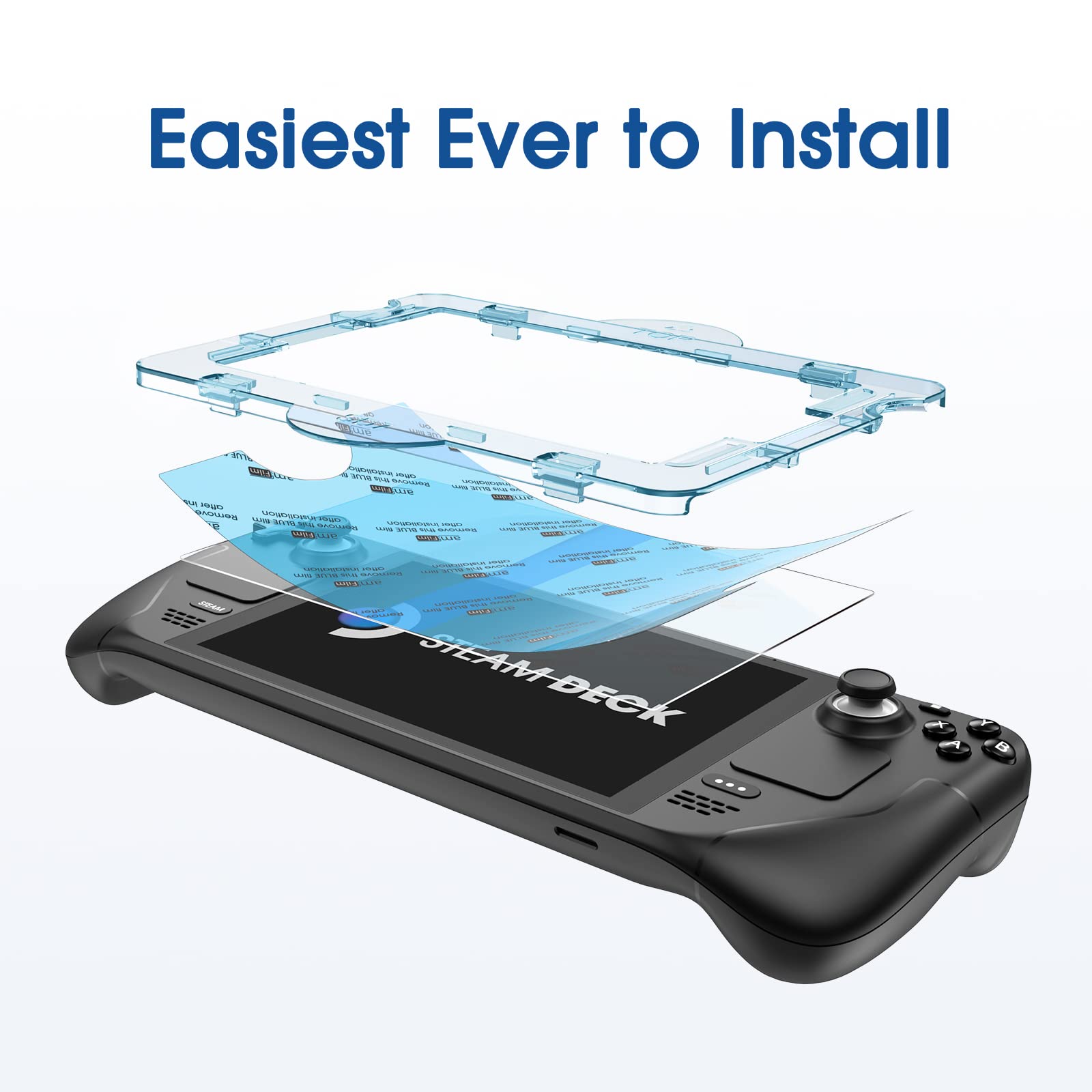 amFilm Auto-Alignment OneTouch for Nintendo Switch 2 Screen Protector 2025 | Tempered Glass Accessories, 30s Install, Bubble Free, Scratch & Drop Resistant, Touch Sensitive, 7.9'' Transparent [2 Pack]