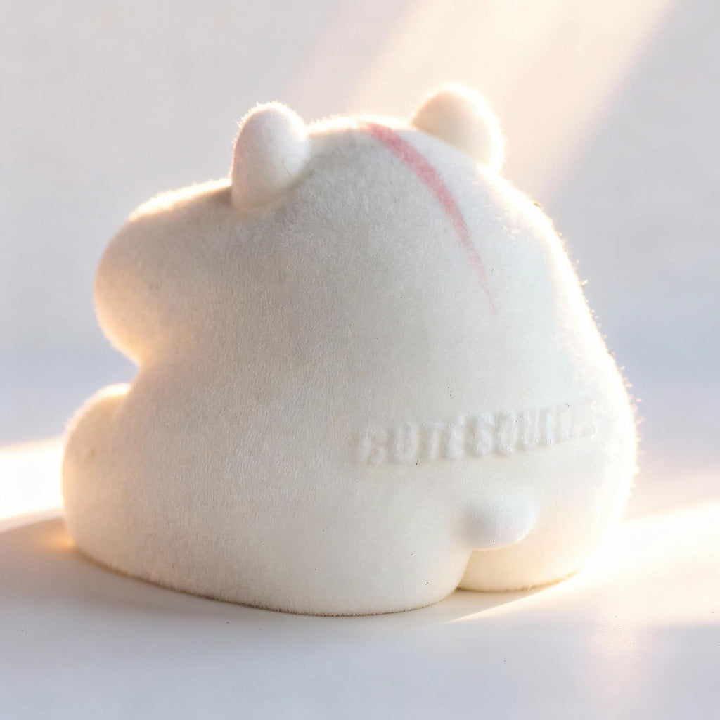 Handmade Taba Squishy Hamster Toy, Cute Squishy Stress Relief Fidget Toy | CUTE SQUEEZE Soft Non-toxic Silicone Butter Cheese Dumpling Squishy, Fuzzy Animal Sensory Toys for Kids Adults, Pink