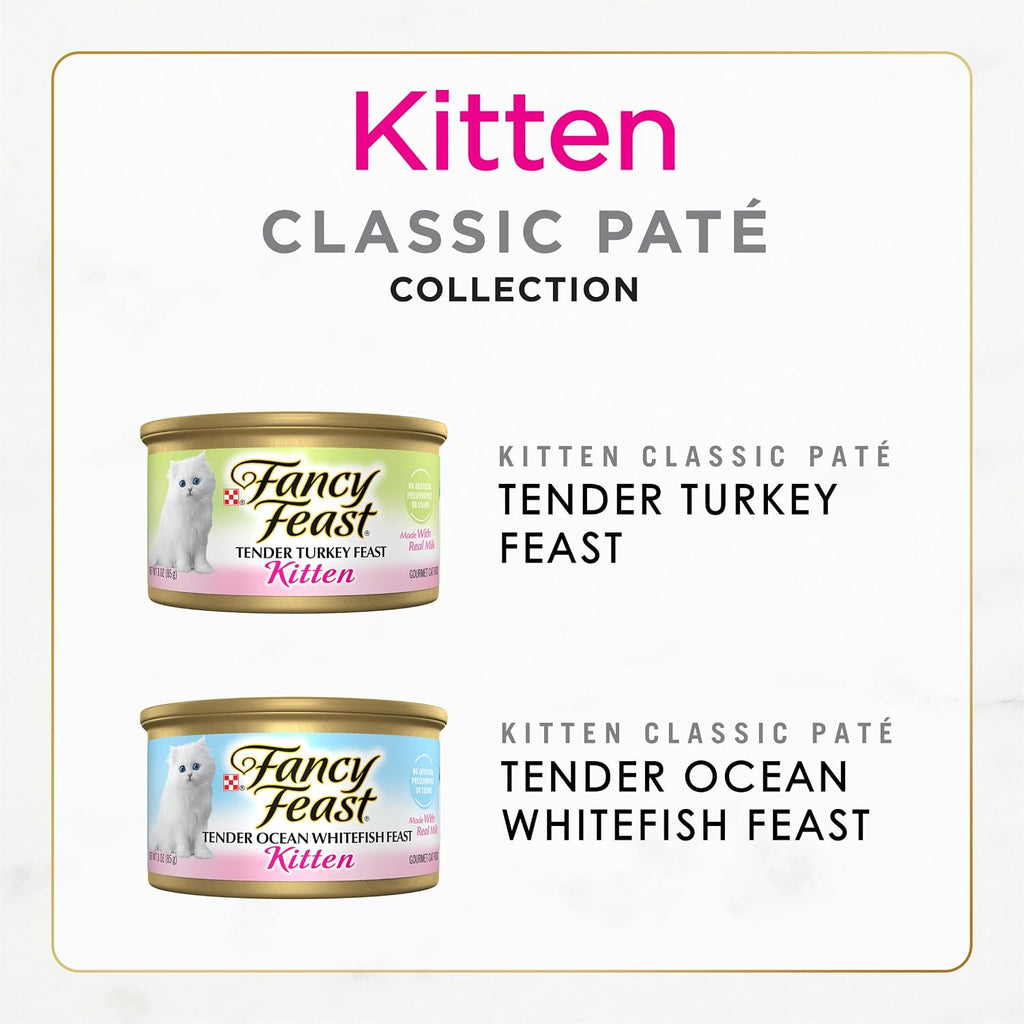 Purina Fancy Feast Gravy Lovers, Poultry & Beef Wet Cat Food, 3oz, 24-Pack | Variety Pack, grilled gourmet texture made with no artificial colors or preservatives, 100 percent complete and balanced
