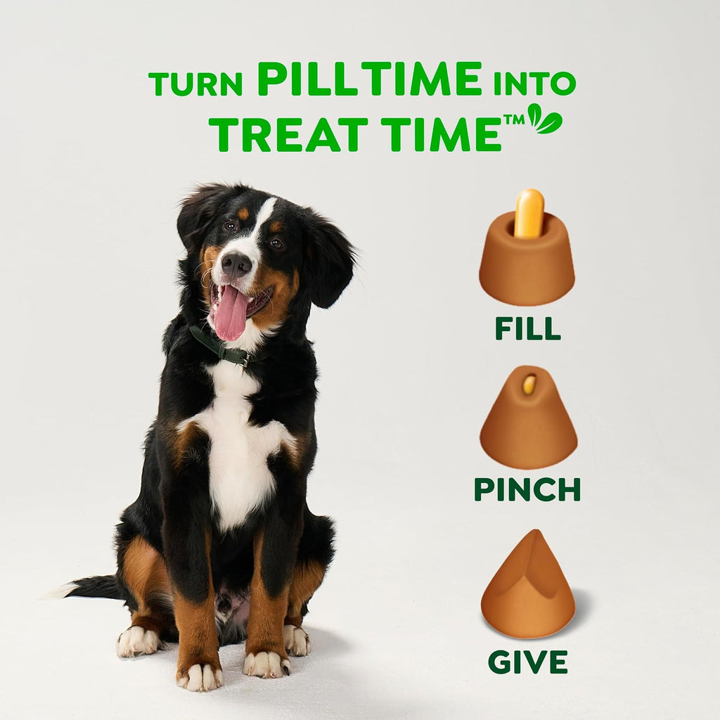 Greenies Pill Pockets Large Size Dog Treats, Peanut Butter, 15.8 oz | Vet-recommended, capsule size, low calorie, odor masking, stress- and mess-free medication experience