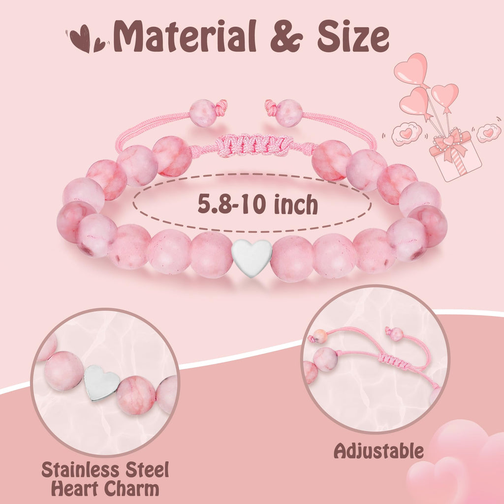 Sereney Birthday Gifts for Girls, 1-16 Year Old Girl Birthday Bracelet Gift | Adjustable Cross Pearl Beaded Bracelet, Happy Birthday Gifts for Daughter Granddaughter Niece, Handmade Link for Happy Bday