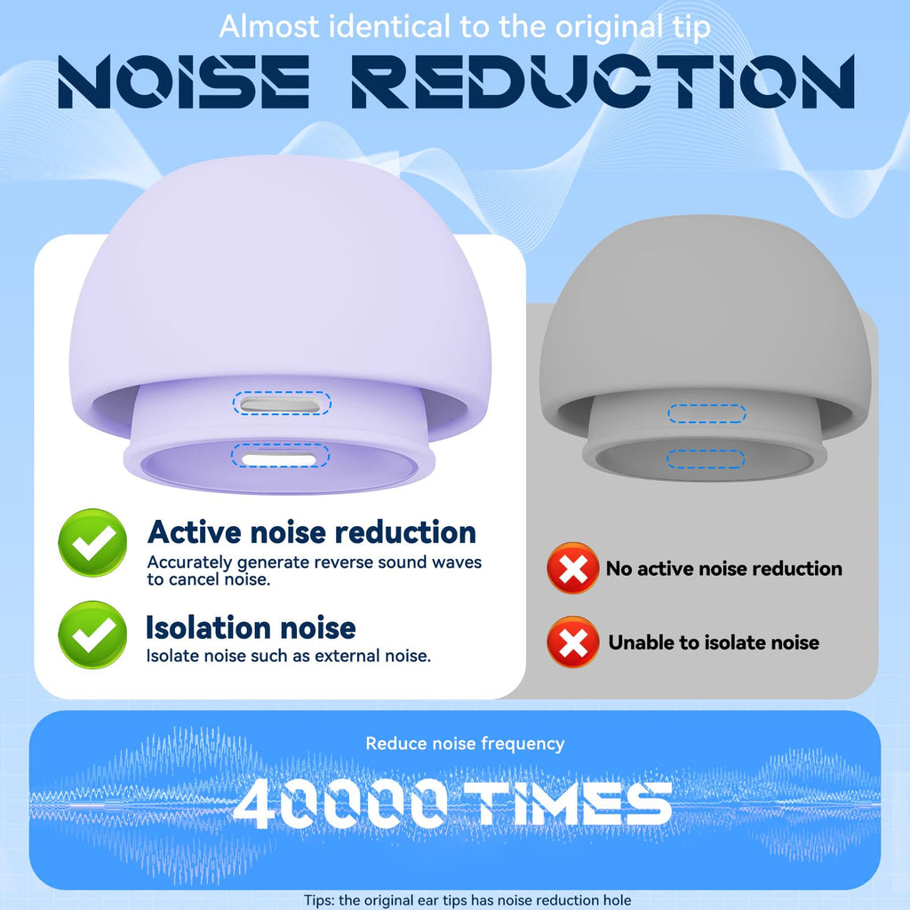Inesore 4 Pairs Replacement Ear Tips for AirPods Pro 2nd/1st (Dark red) | with Noise Reduction Hole & Built-in dust Guard Screen,Silicone,with Portable Storage Box & Cleaner Pen,4 Size (XS/S/M/L)
