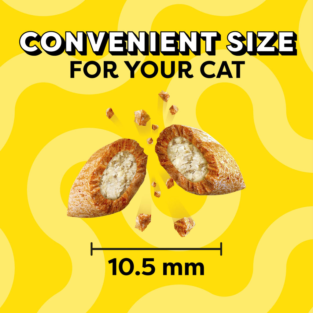 Temptations Classic Crunchy and Soft Cat Treats, Tasty Chicken, 30 oz | Under 2 calories per treat, crunchy outside & soft inside, resealable tub, use as meal or topper, 100% complete & balanced