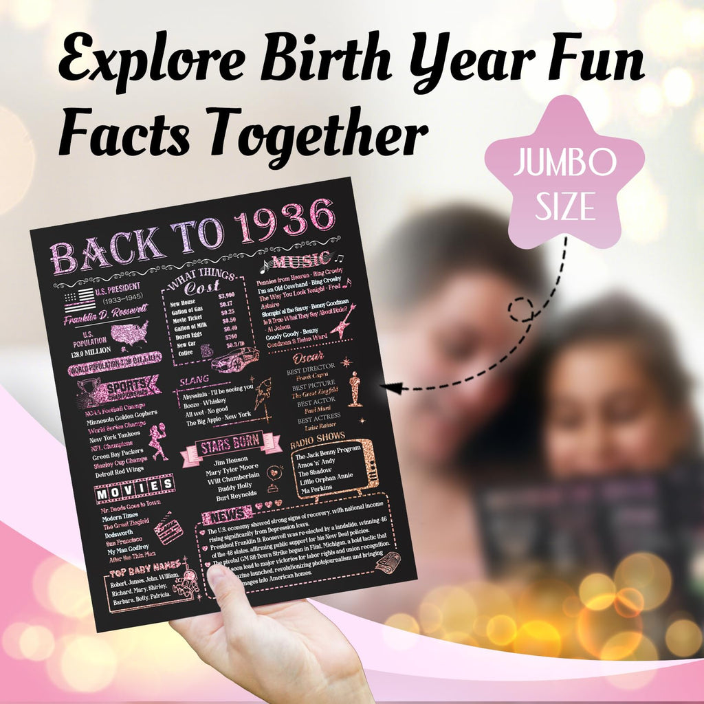 80th Birthday Card for Women Her, Large 3D Pop Up 80th Birthday cards forMom Grandma, Happy 80 Year Old Birthday Decorations for Wife Sister Funny Birthday Gifts, Back to 1946, Pink