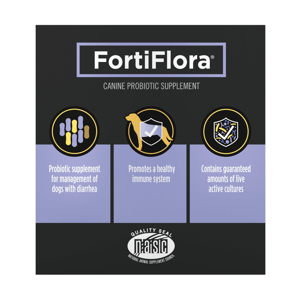 Purina Pro Plan Veterinary Supplements FortiFlora Probiotic Powder for Dogs, Daily Support for Digestive and Immune Health and Occasional Diarrhea
