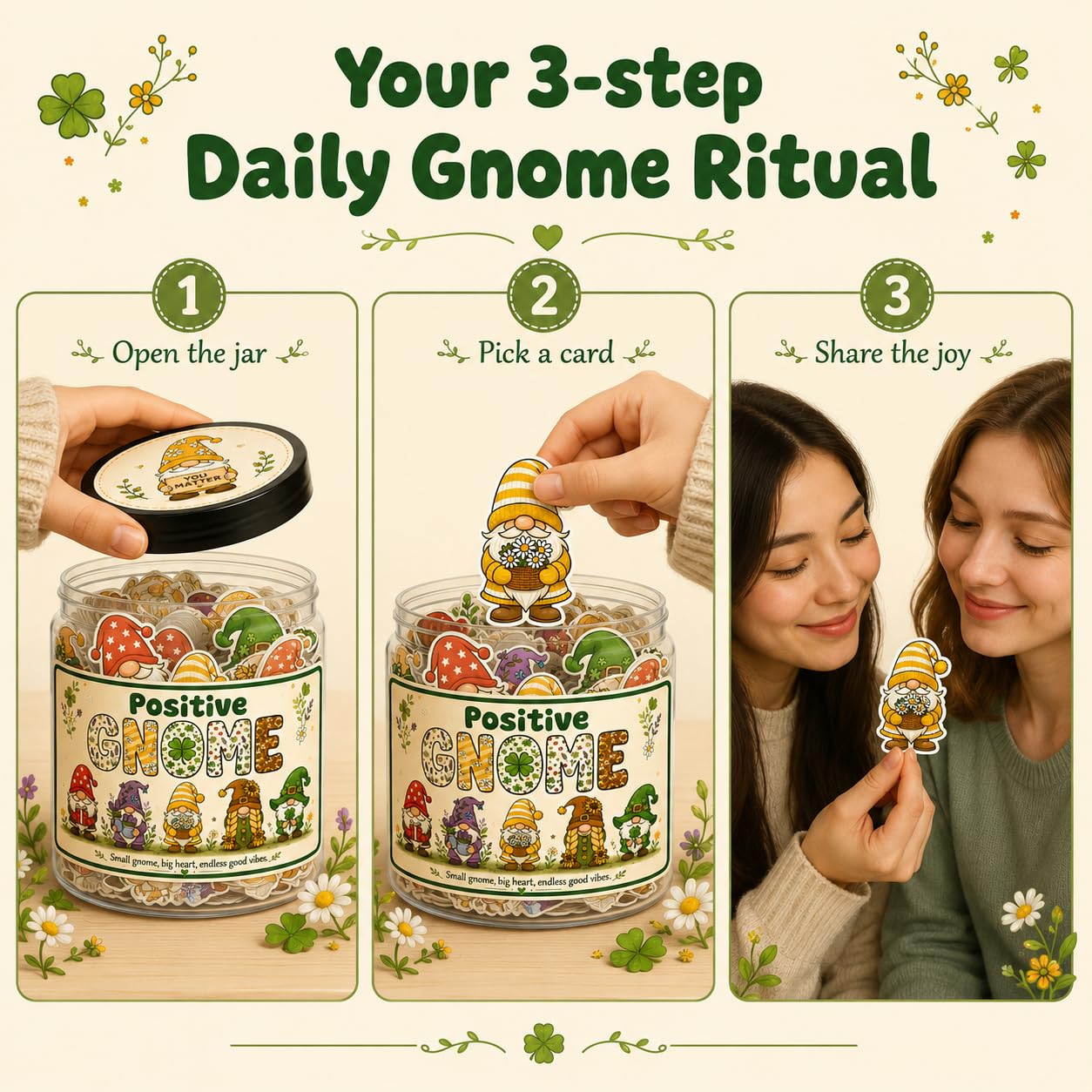 DEARMINE 60 Positive Pickle Cards Jar, Birthday Gifts for Women, Teens, Adults, Back to School Gift, White Elephant Gifts, Stocking Stuffers, Teen Girl Gifts Trendy Stuff