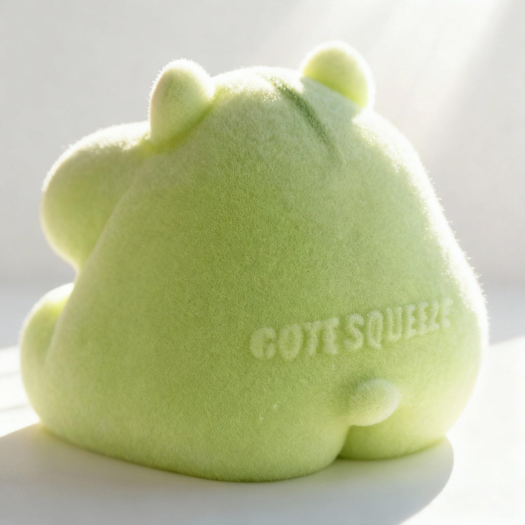 Handmade Taba Squishy Hamster Toy, Cute Squishy Stress Relief Fidget Toy | CUTE SQUEEZE Soft Non-toxic Silicone Butter Cheese Dumpling Squishy, Fuzzy Animal Sensory Toys for Kids Adults, Pink