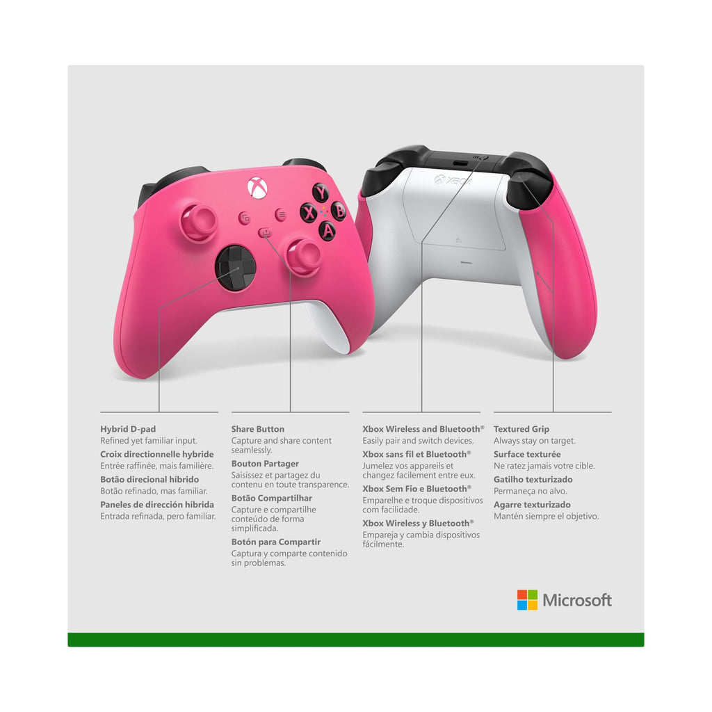 XBOX Wireless Gaming Controller | Shock Blue | Consoles, PCs, TVs, mobile, and more | Textured Grip | Wireless, Bluetooth, USB-C Connectivity