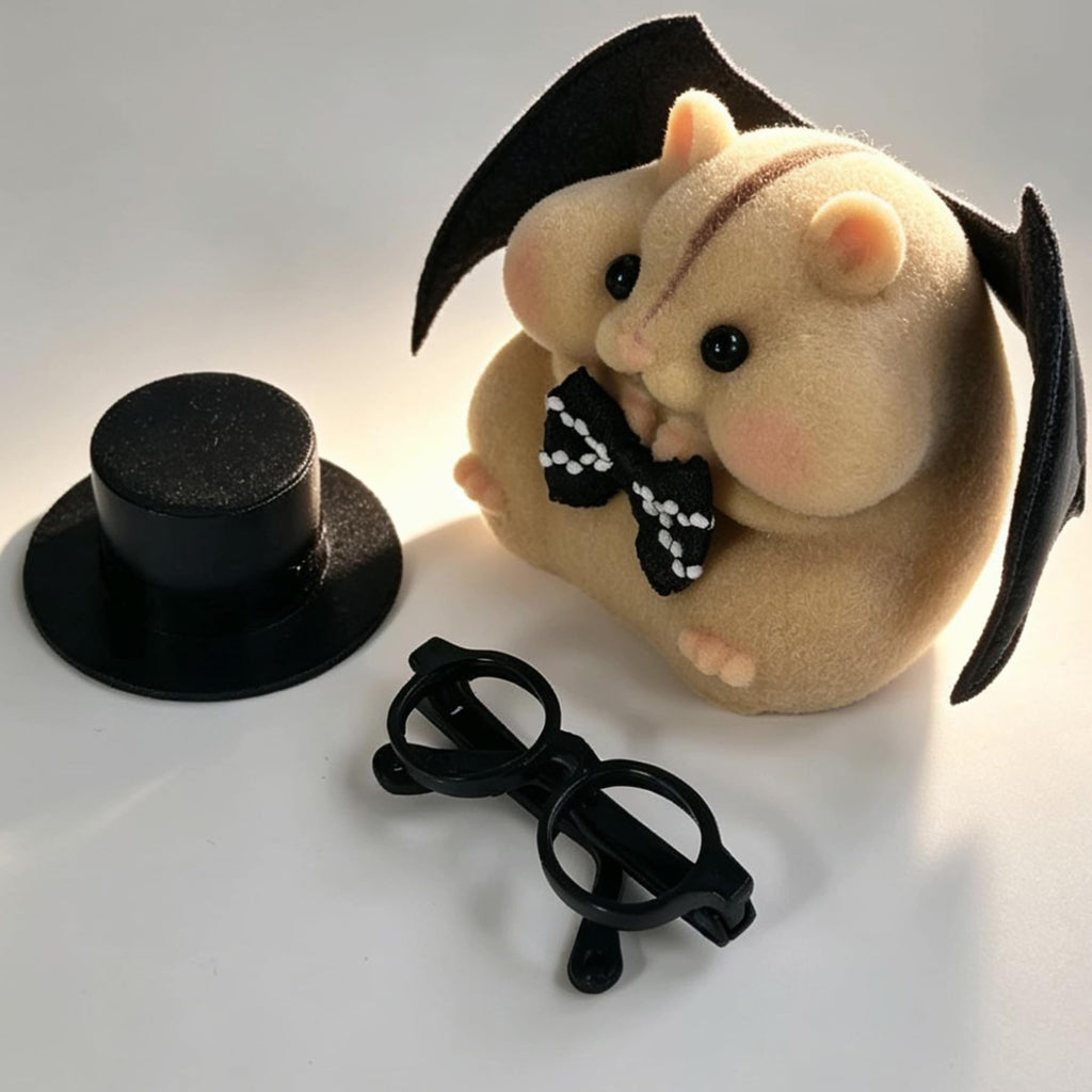 Handmade Taba Squishy Hamster Toy, Cute Squishy Stress Relief Fidget Toy | CUTE SQUEEZE Soft Non-toxic Silicone Butter Cheese Dumpling Squishy, Fuzzy Animal Sensory Toys for Kids Adults, Pink