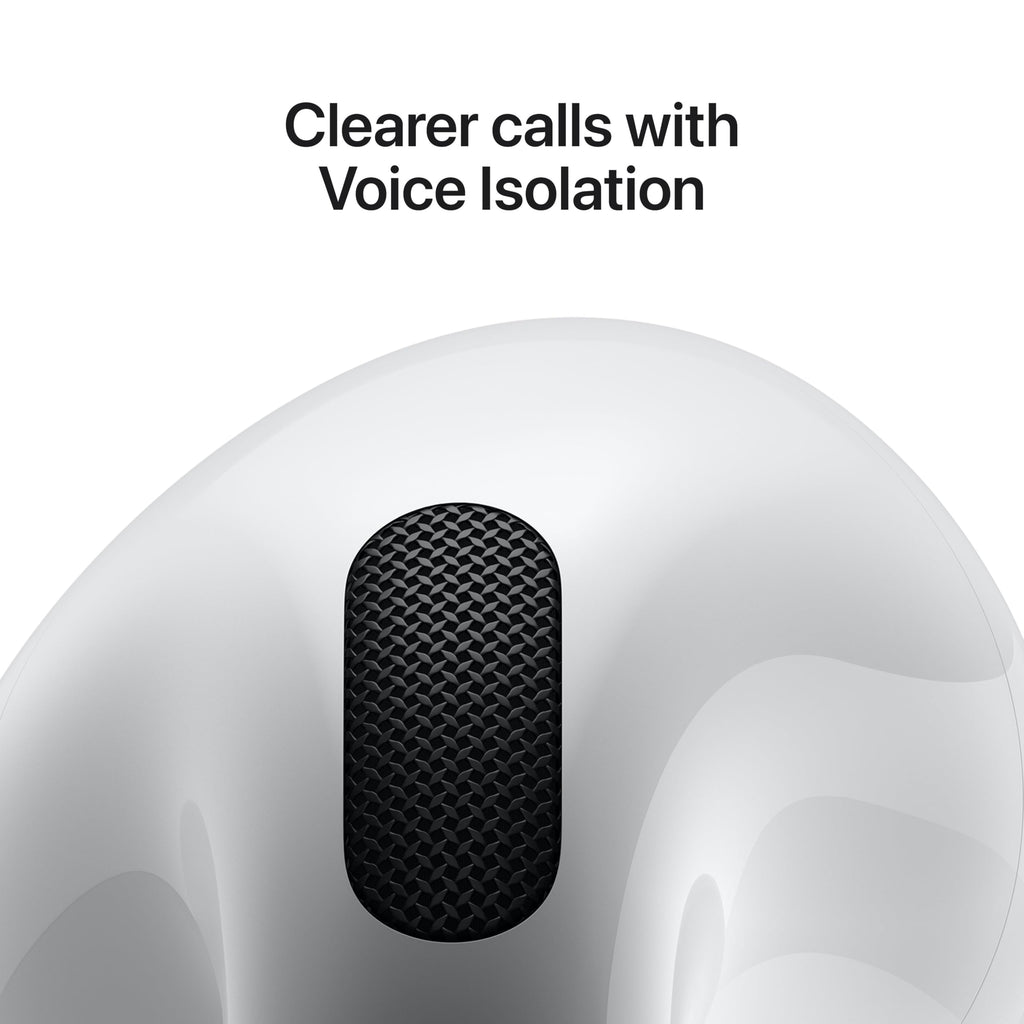 Apple AirPods 4 Wireless Earbuds, Bluetooth Headphones, with Active Noise Cancellation, Adaptive, Transparency Mode, Personalized Spatial Audio, USB-C Charging Case, Wireless Charging, H2 Chip