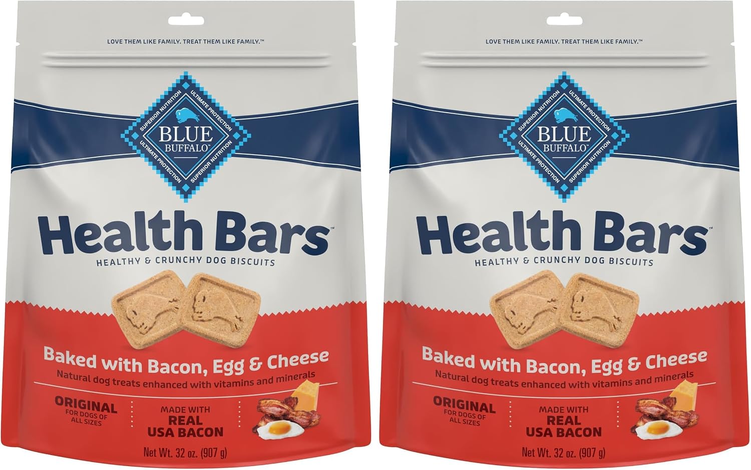 Blue Buffalo Health Bars Pumpkin & Cinnamon Dog Biscuits, 16 oz | Oven-Baked, Crunchy Texture, No Chicken By-Product, Corn, Wheat, or Soy