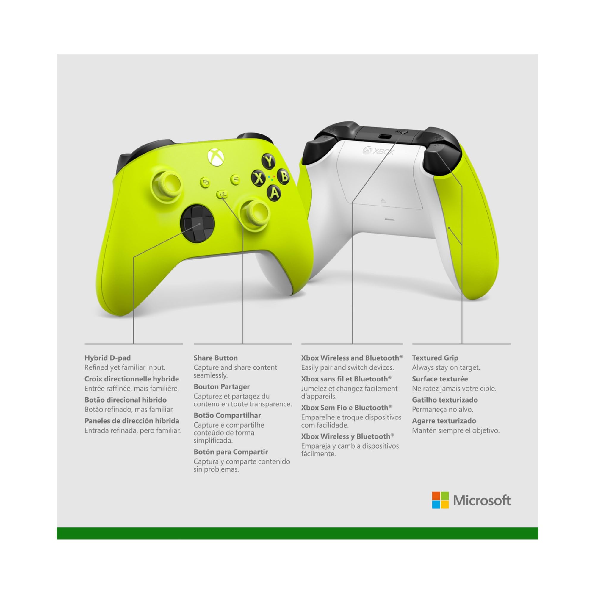 XBOX Wireless Gaming Controller | Shock Blue | Consoles, PCs, TVs, mobile, and more | Textured Grip | Wireless, Bluetooth, USB-C Connectivity