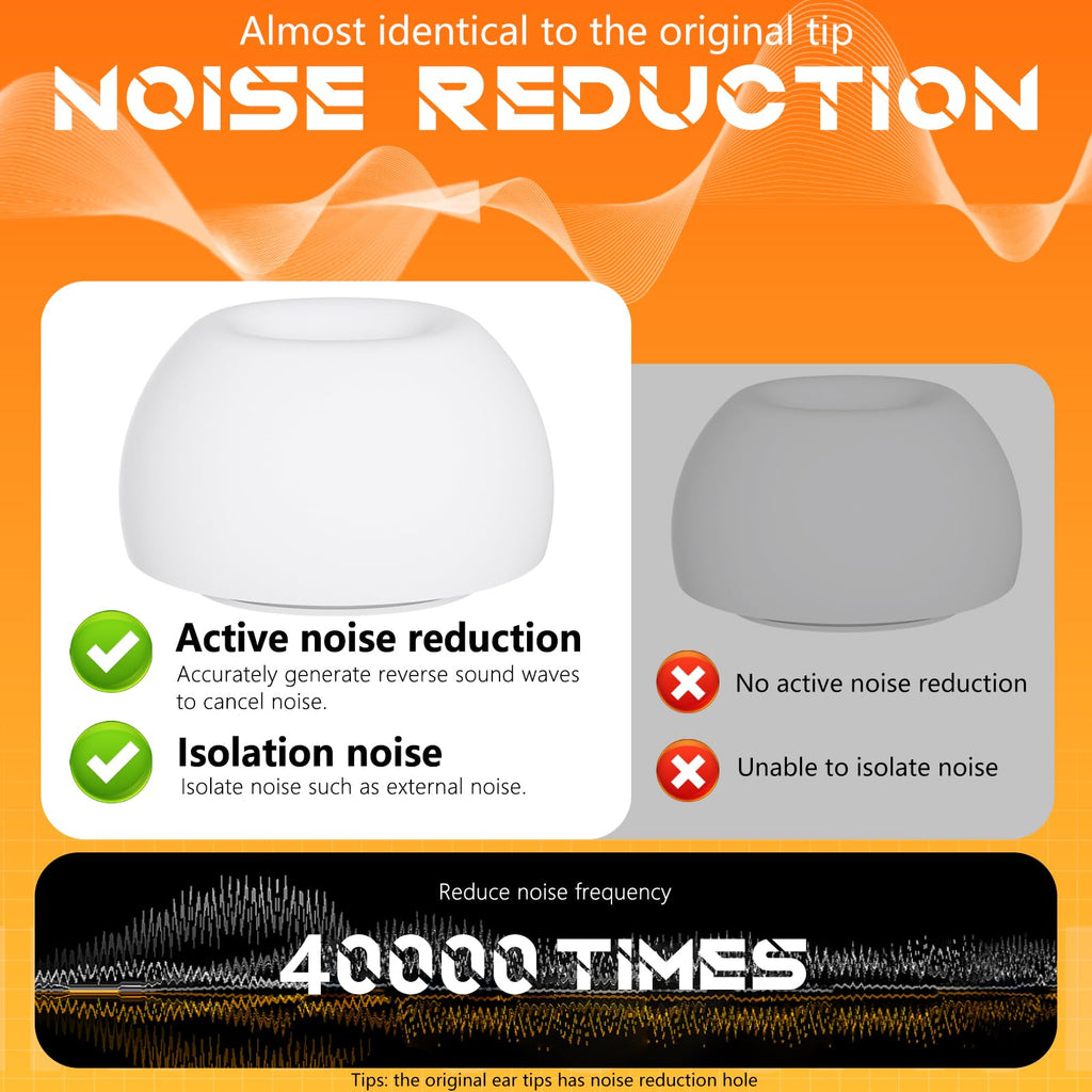 Inesore 4 Pairs Replacement Ear Tips for AirPods Pro 2nd/1st (Dark red) | with Noise Reduction Hole & Built-in dust Guard Screen,Silicone,with Portable Storage Box & Cleaner Pen,4 Size (XS/S/M/L)