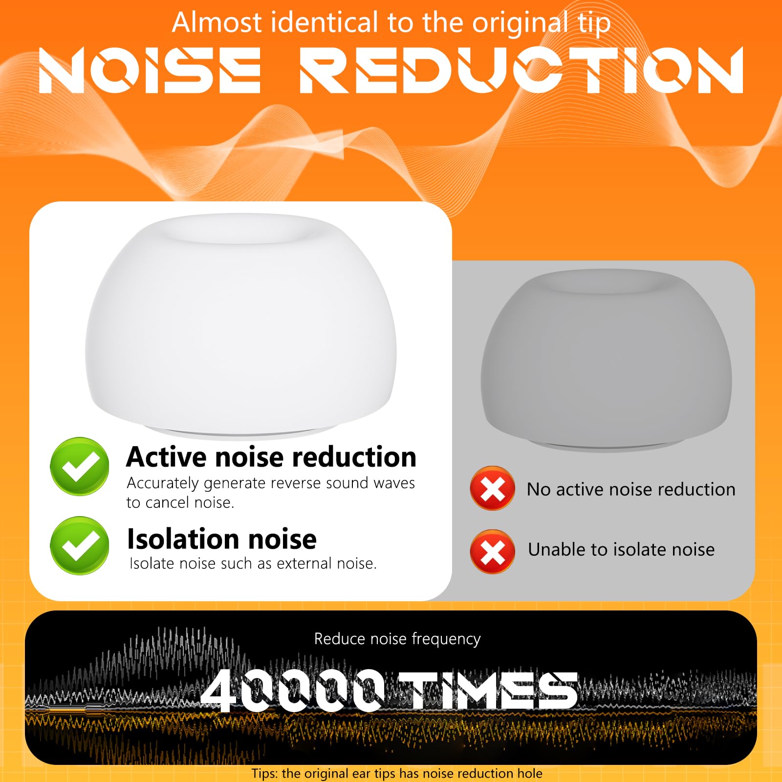 Inesore 4 Pairs Replacement Ear Tips for AirPods Pro 2nd/1st (Dark red) | with Noise Reduction Hole & Built-in dust Guard Screen,Silicone,with Portable Storage Box & Cleaner Pen,4 Size (XS/S/M/L)