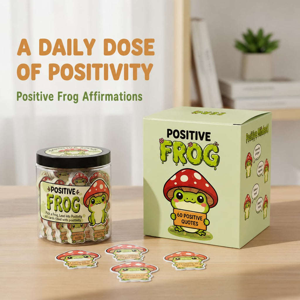 DEARMINE 60 Positive Pickle Cards Jar, Birthday Gifts for Women, Teens, Adults, Back to School Gift, White Elephant Gifts, Stocking Stuffers, Teen Girl Gifts Trendy Stuff
