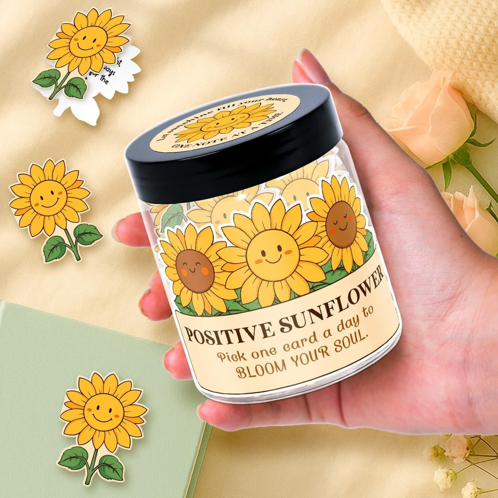 DEARMINE 60 Positive Pickle Cards Jar, Birthday Gifts for Women, Teens, Adults, Back to School Gift, White Elephant Gifts, Stocking Stuffers, Teen Girl Gifts Trendy Stuff