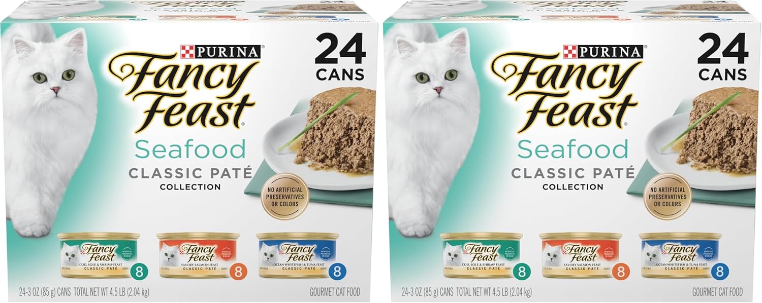 Purina Fancy Feast Gravy Lovers, Poultry & Beef Wet Cat Food, 3oz, 24-Pack | Variety Pack, grilled gourmet texture made with no artificial colors or preservatives, 100 percent complete and balanced