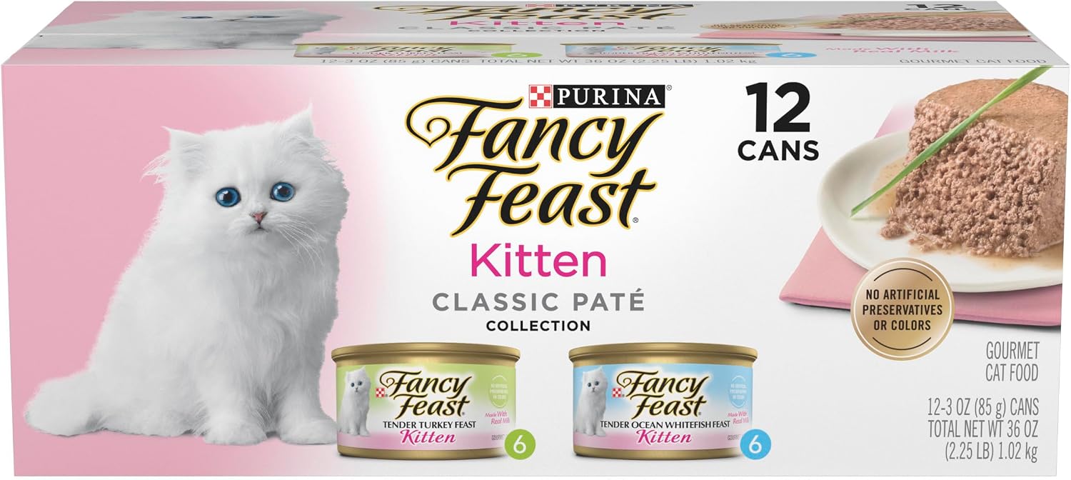 Purina Fancy Feast Gravy Lovers, Poultry & Beef Wet Cat Food, 3oz, 24-Pack | Variety Pack, grilled gourmet texture made with no artificial colors or preservatives, 100 percent complete and balanced