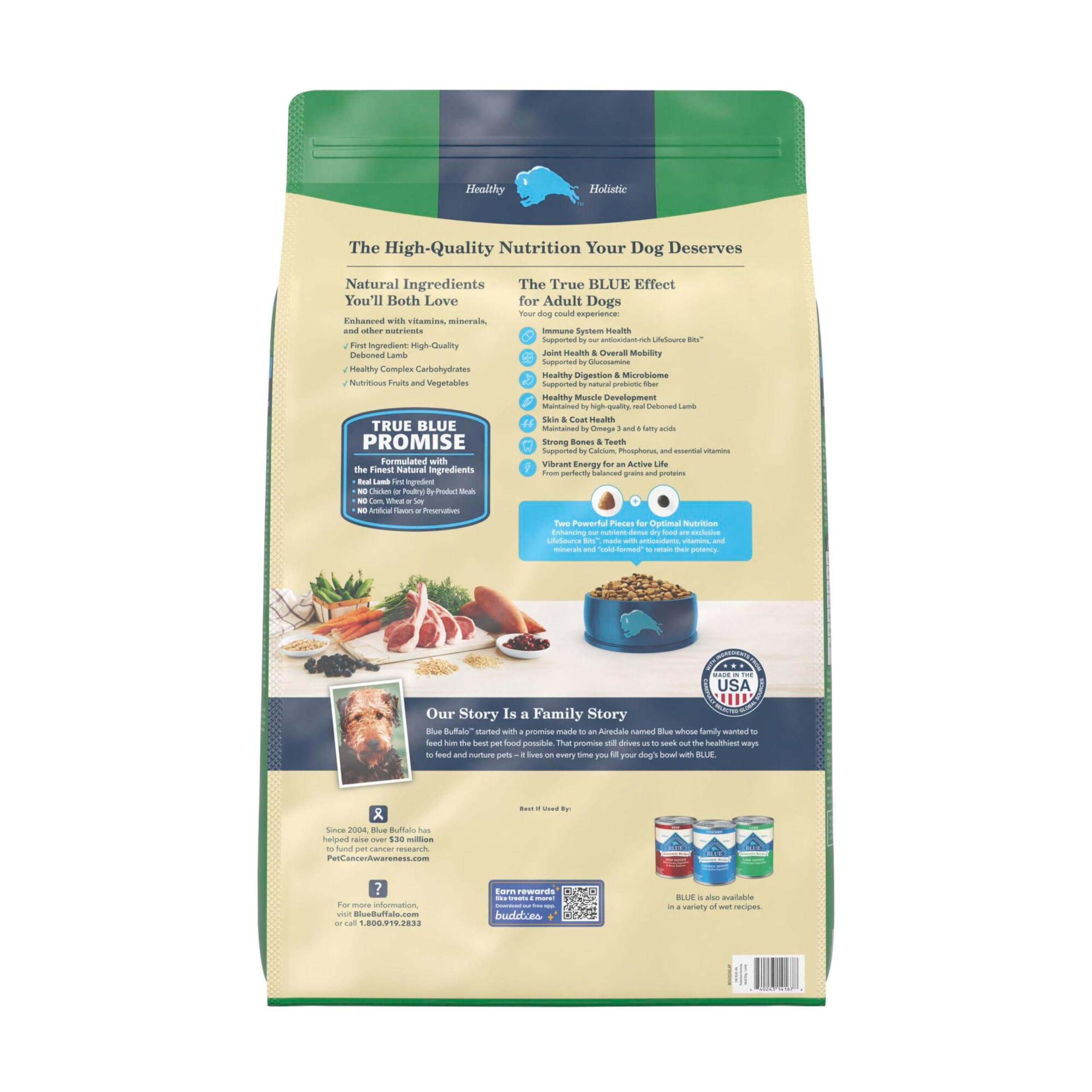 Blue Buffalo Life Protection Formula Chicken Adult Dry Dog Food, 5 lb | Real Chicken #1 Ingredient, Supports Immunity with Antioxidant-Rich LifeSource Bits, Promotes Healthy Muscle Development