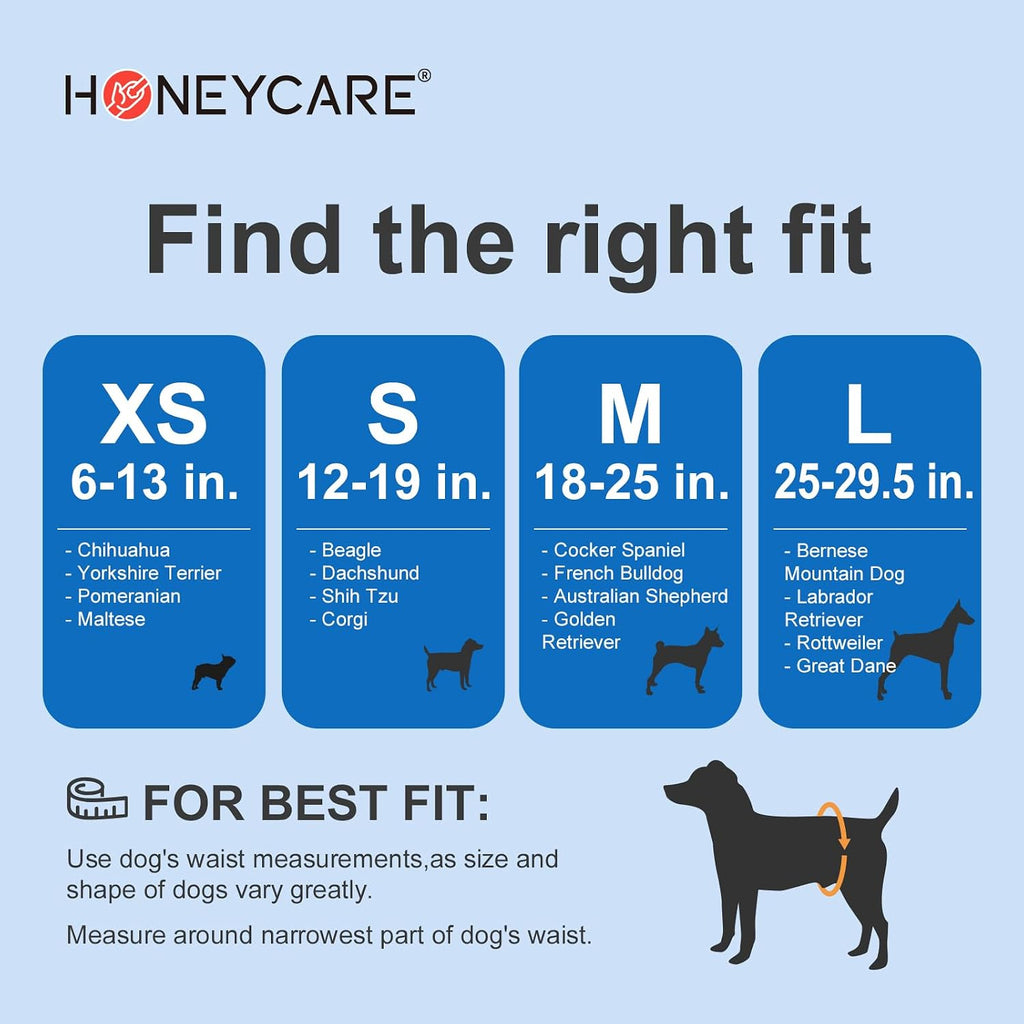 HONEY CARE All-Absorb A26 Male Dog Wrap, 50 Count, Small
