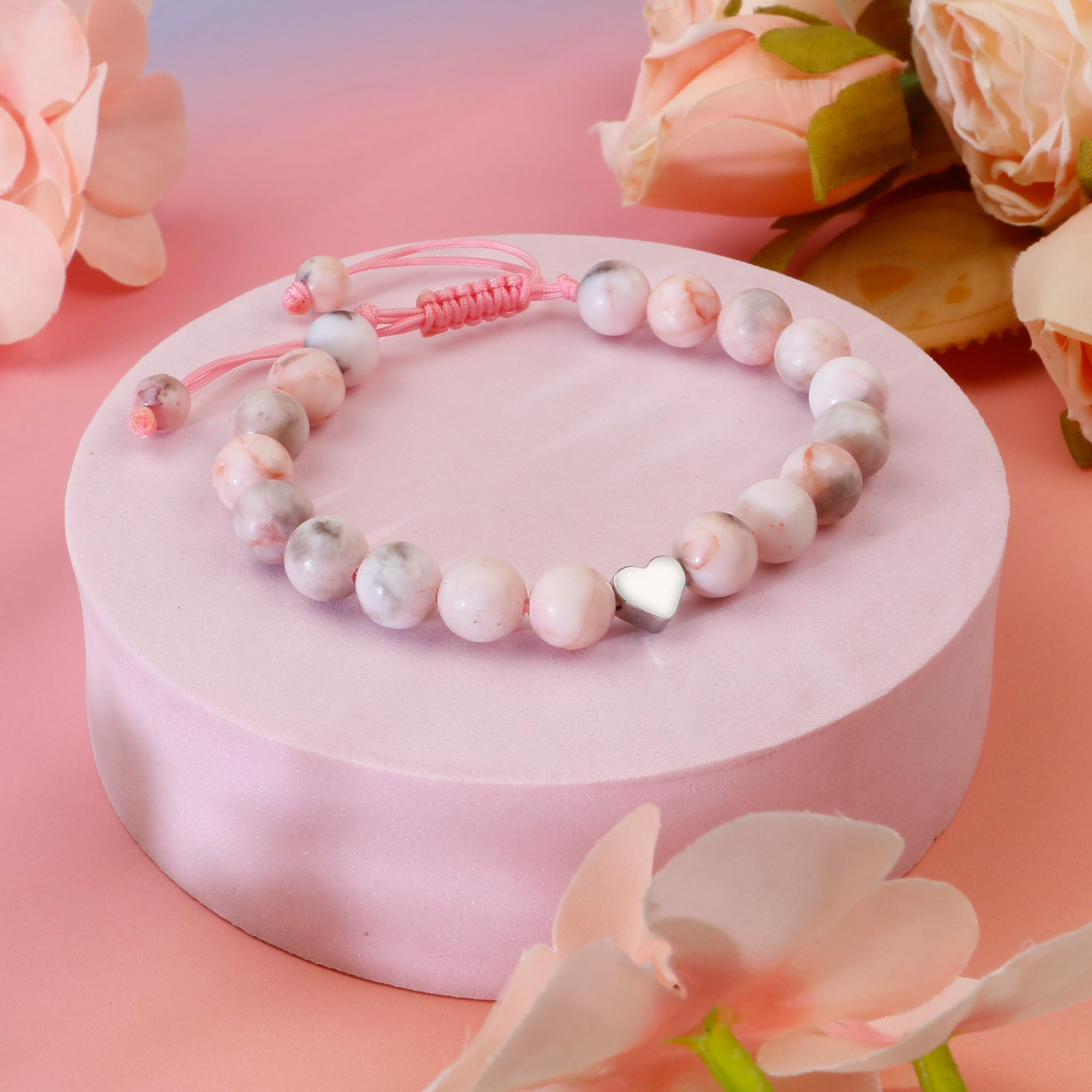 Sereney Birthday Gifts for Girls, 1-16 Year Old Girl Birthday Bracelet Gift | Adjustable Cross Pearl Beaded Bracelet, Happy Birthday Gifts for Daughter Granddaughter Niece, Handmade Link for Happy Bday