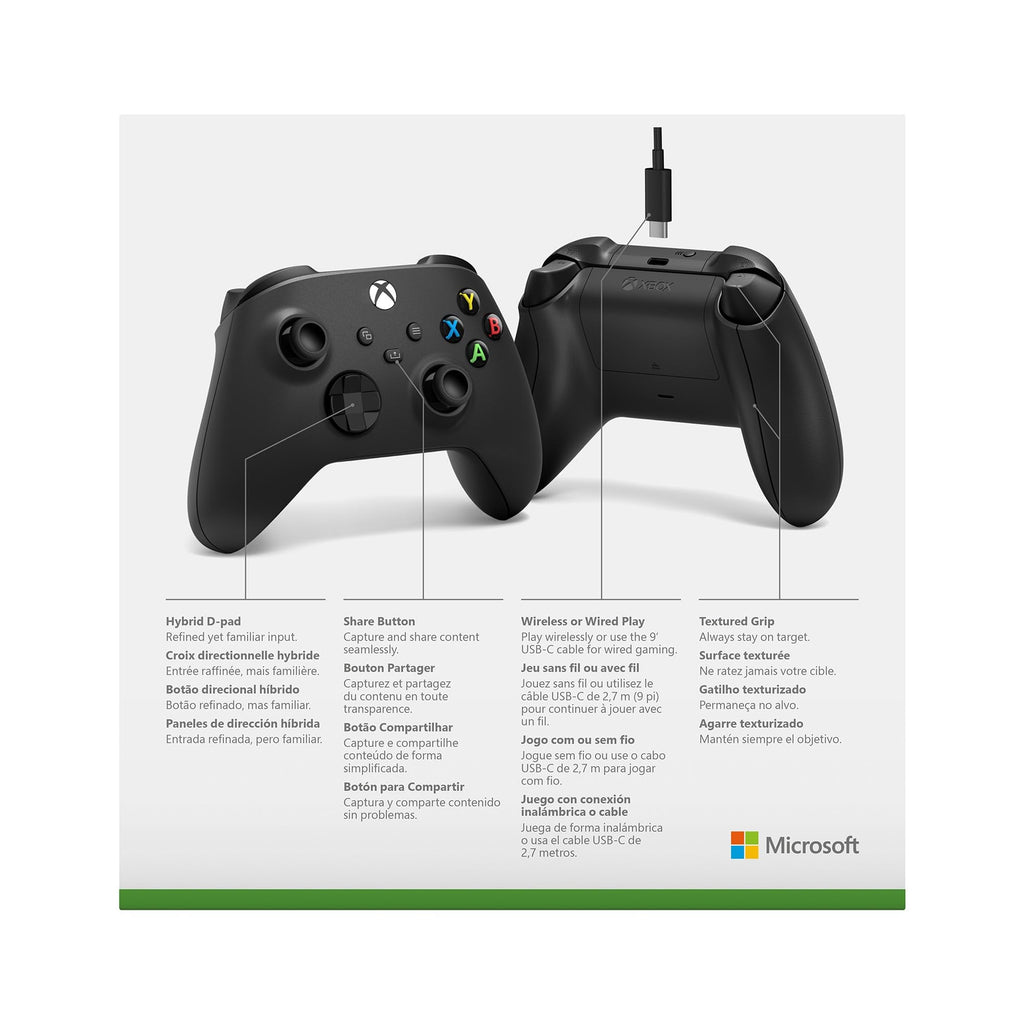 XBOX Wireless Gaming Controller | Shock Blue | Consoles, PCs, TVs, mobile, and more | Textured Grip | Wireless, Bluetooth, USB-C Connectivity