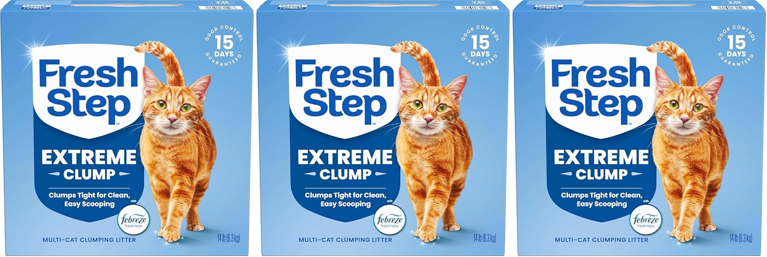 Fresh Step Advanced Odor Shield Clumping Cat Litter with Gain, 18.5 lb, 2Pk | Odor Shield with Ammonia Block Technology, Low Dust, Multi Cat, Compatible with Most Automatic Litter Boxes
