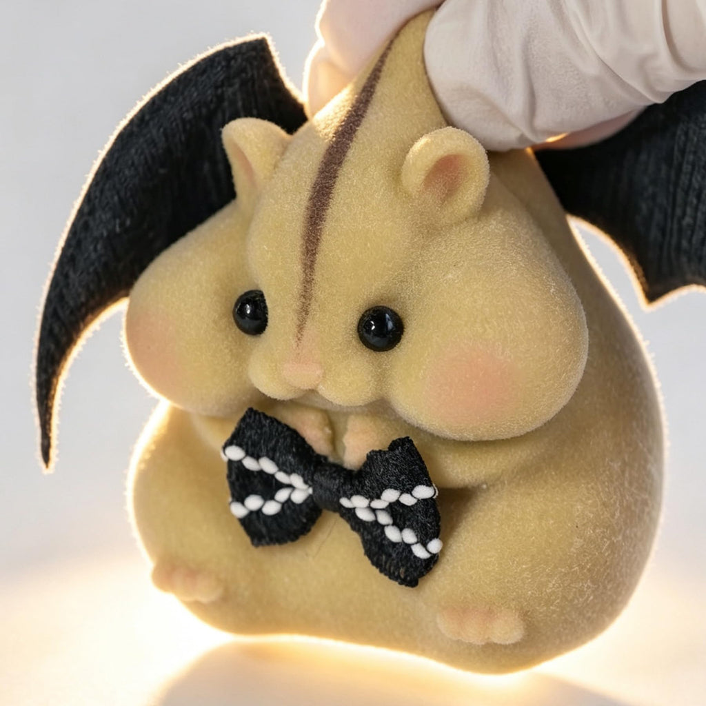 Handmade Taba Squishy Hamster Toy, Cute Squishy Stress Relief Fidget Toy | CUTE SQUEEZE Soft Non-toxic Silicone Butter Cheese Dumpling Squishy, Fuzzy Animal Sensory Toys for Kids Adults, Pink