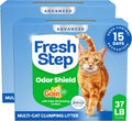 Fresh Step Advanced Odor Shield Clumping Cat Litter with Gain, 18.5 lb, 2Pk | Odor Shield with Ammonia Block Technology, Low Dust, Multi Cat, Compatible with Most Automatic Litter Boxes