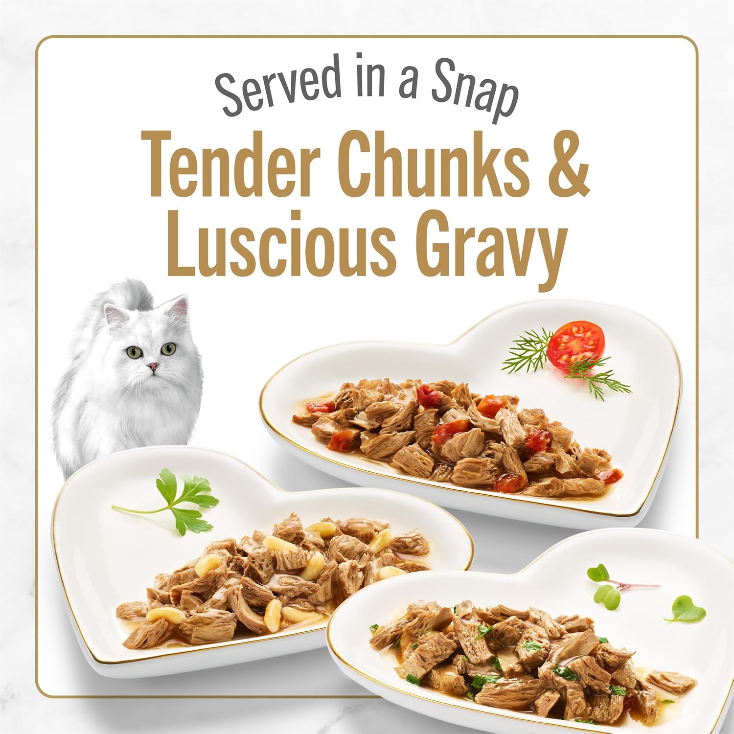 Purina Fancy Feast Gravy Lovers, Poultry & Beef Wet Cat Food, 3oz, 24-Pack | Variety Pack, grilled gourmet texture made with no artificial colors or preservatives, 100 percent complete and balanced