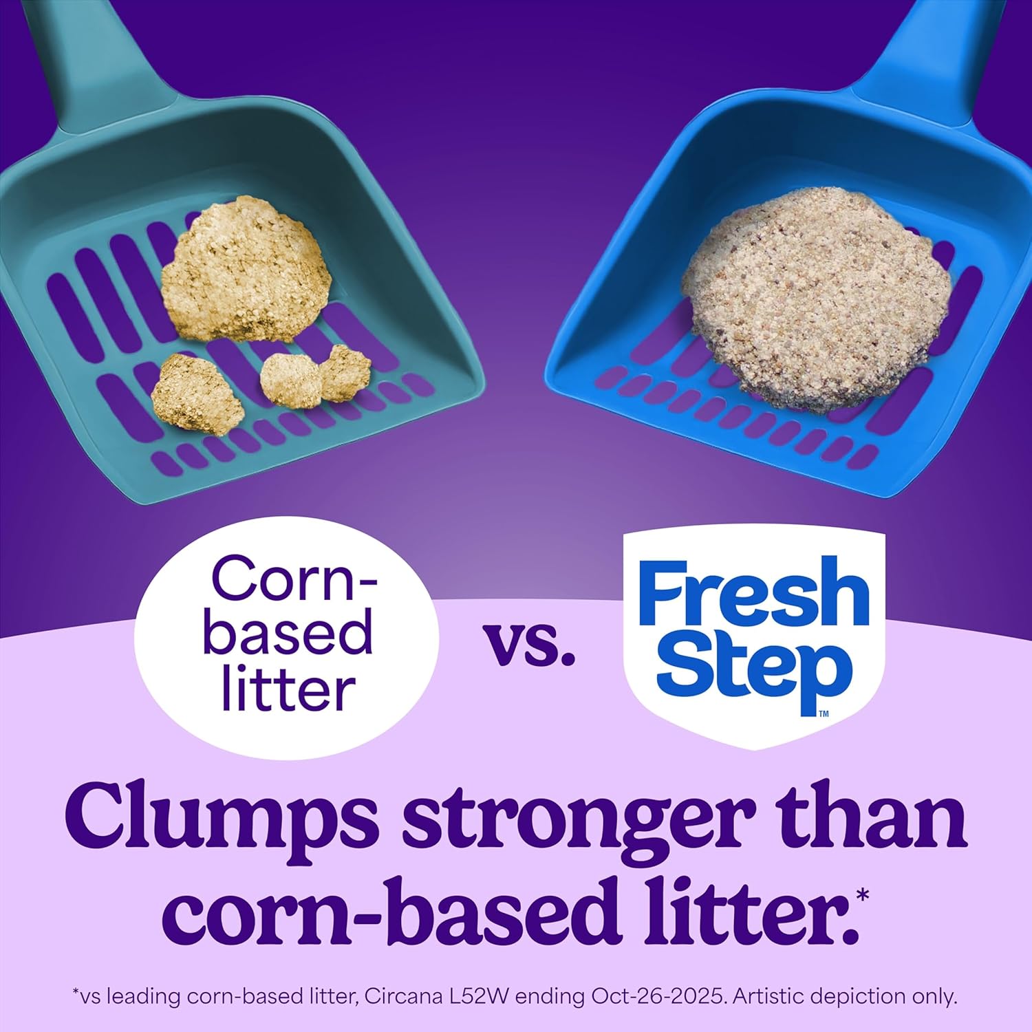 Fresh Step Advanced Odor Shield Clumping Cat Litter with Gain, 18.5 lb, 2Pk | Odor Shield with Ammonia Block Technology, Low Dust, Multi Cat, Compatible with Most Automatic Litter Boxes