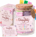 Bible Verses Jar for Daughter – Daughter Gifts From Mom, Graduation Gifts for Daughters, 92 Bible Verses Folded by hand, Christian Gift for Women