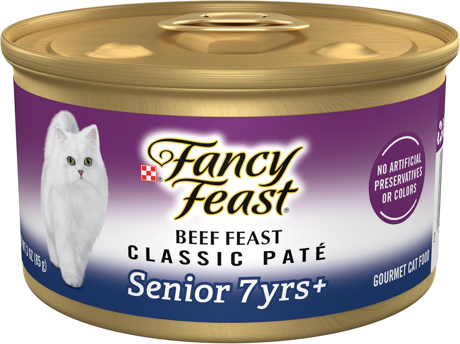 Purina Fancy Feast Gravy Lovers, Poultry & Beef Wet Cat Food, 3oz, 24-Pack | Variety Pack, grilled gourmet texture made with no artificial colors or preservatives, 100 percent complete and balanced