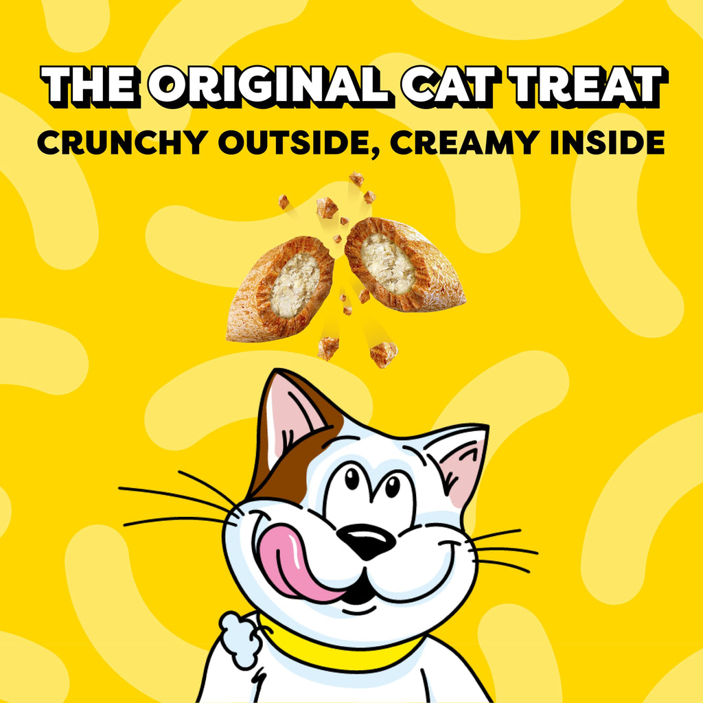 Temptations Classic Crunchy and Soft Cat Treats, Tasty Chicken, 30 oz | Under 2 calories per treat, crunchy outside & soft inside, resealable tub, use as meal or topper, 100% complete & balanced