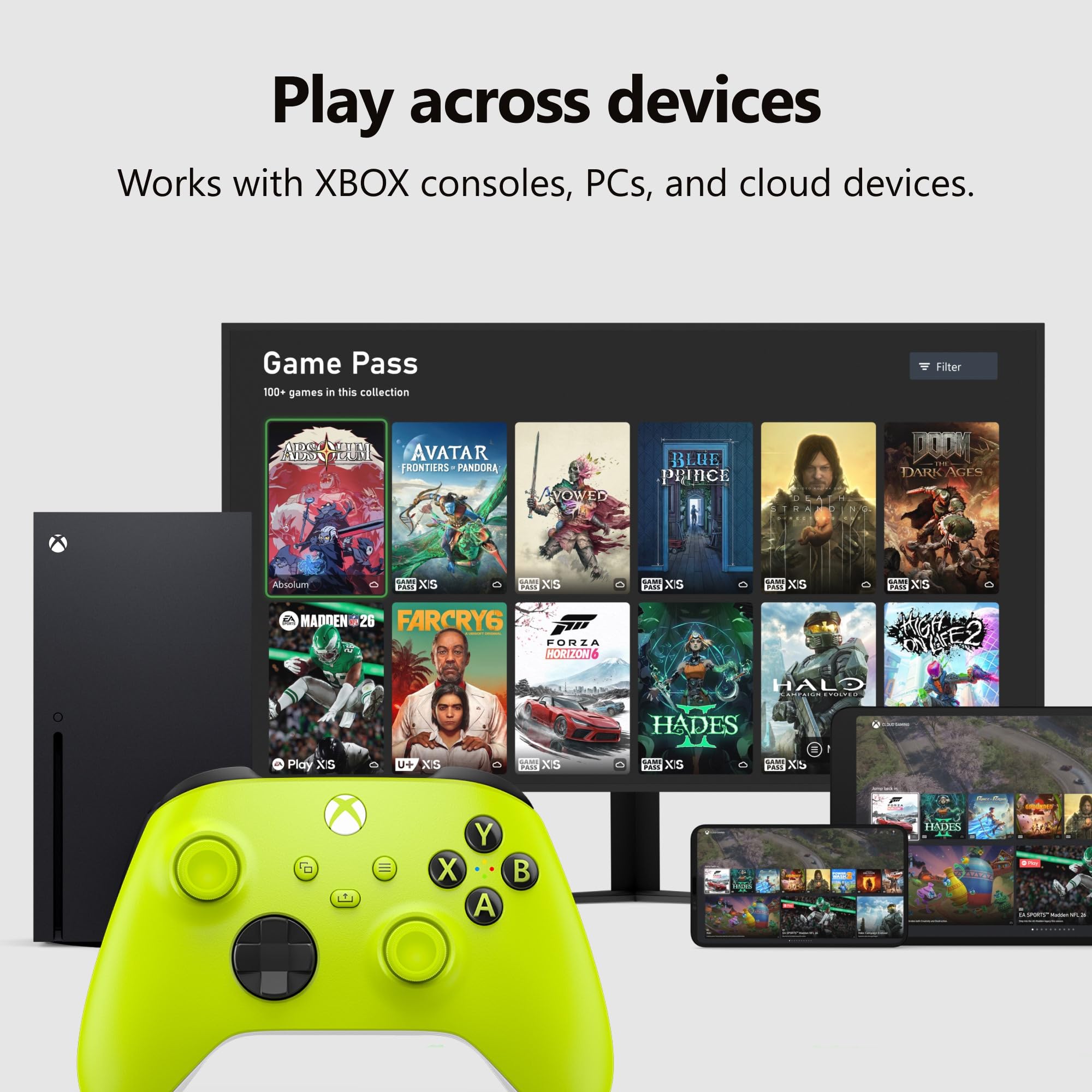 XBOX Wireless Gaming Controller | Shock Blue | Consoles, PCs, TVs, mobile, and more | Textured Grip | Wireless, Bluetooth, USB-C Connectivity