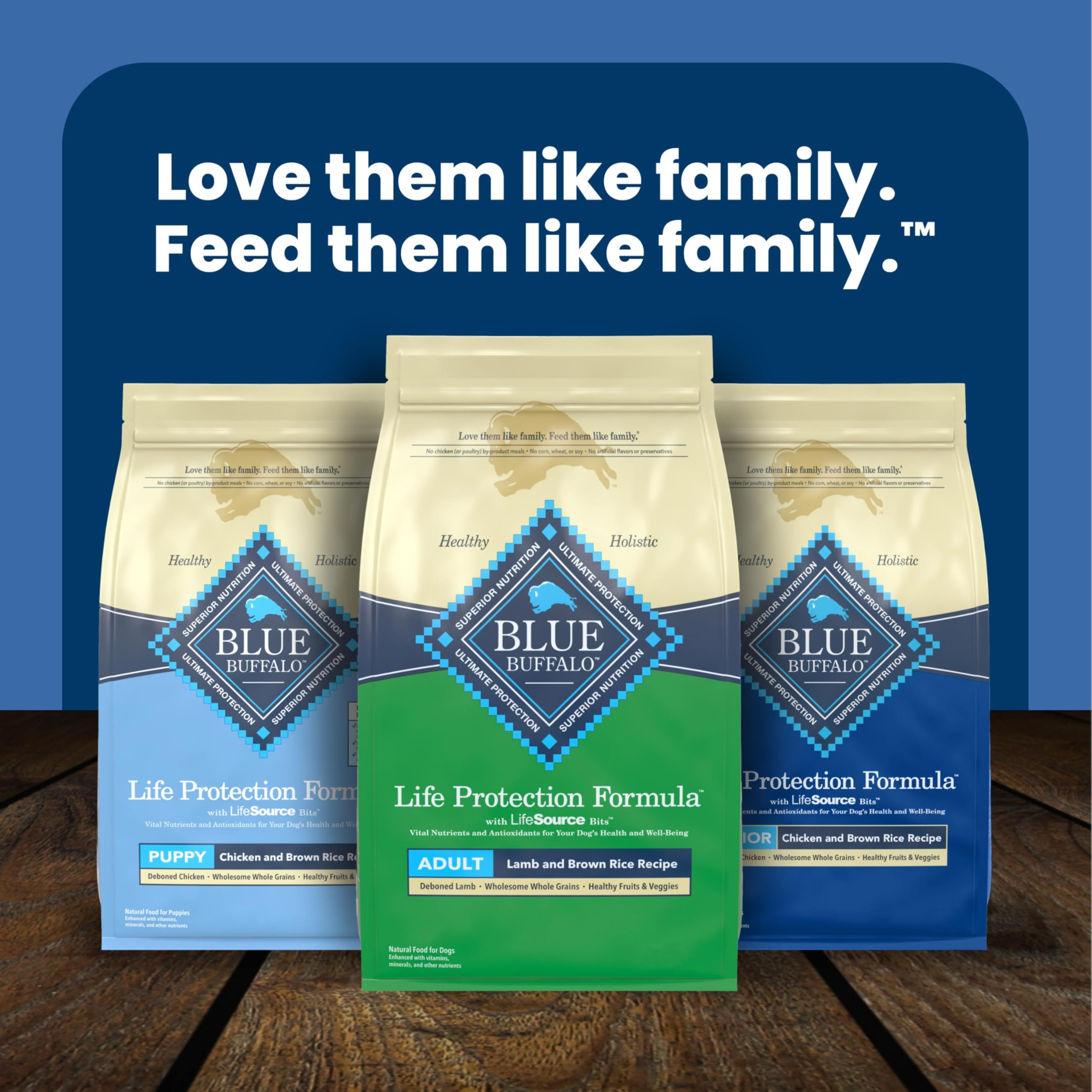 Blue Buffalo Life Protection Formula Chicken Adult Dry Dog Food, 5 lb | Real Chicken #1 Ingredient, Supports Immunity with Antioxidant-Rich LifeSource Bits, Promotes Healthy Muscle Development