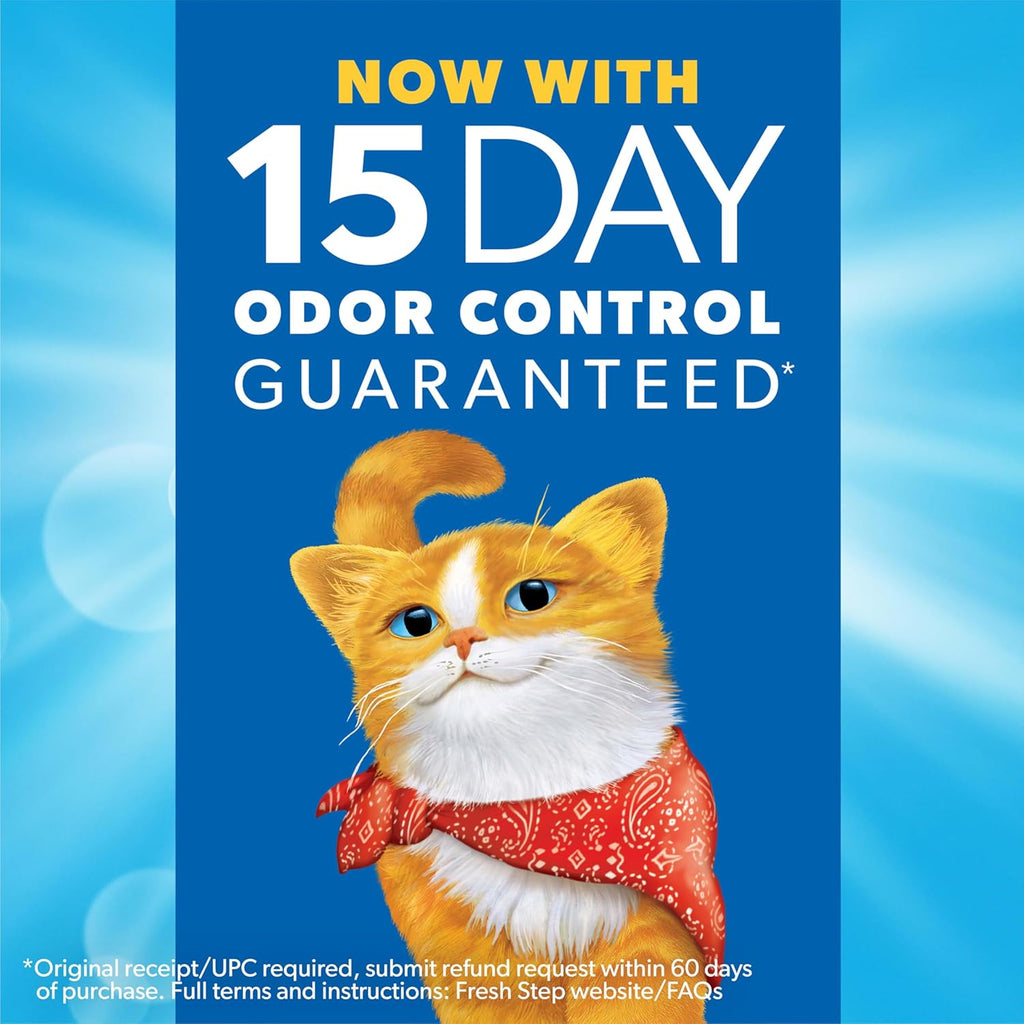 Fresh Step Advanced Odor Shield Clumping Cat Litter with Gain, 18.5 lb, 2Pk | Odor Shield with Ammonia Block Technology, Low Dust, Multi Cat, Compatible with Most Automatic Litter Boxes